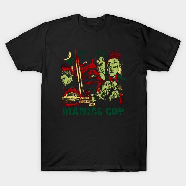 Justice From The Grave Maniac Cop Revenge Tee T-Shirt by alex77alves